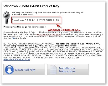 windows 7 professional asus key